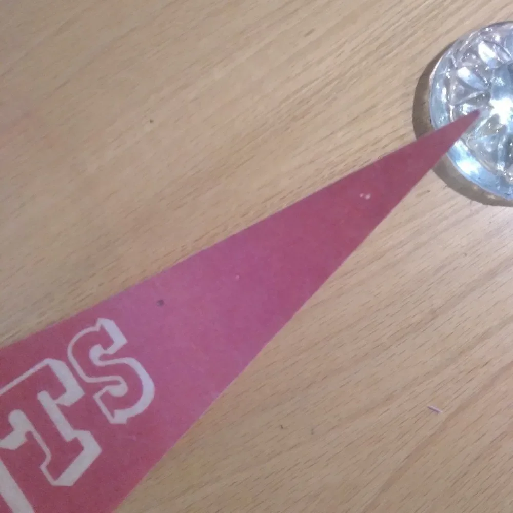 Vintage 70s  New England Patriots NFL Pennant Flag